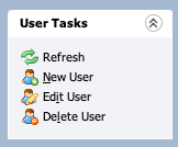Panneau de gestion des utilisateurs Panneau de gestion des utilisateurs